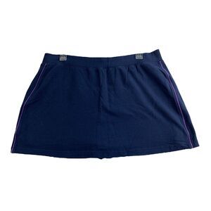 Bold Spirit Womens Skort Skirt Size Large 14-16 Navy Blue Stretch Pull On